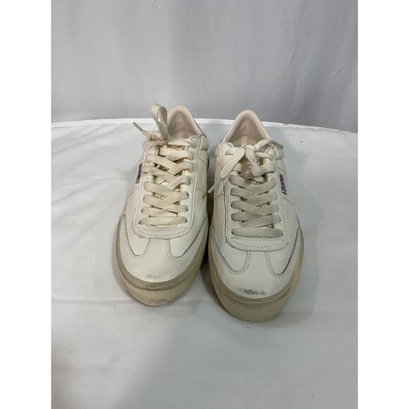 Golden Goose White Soul-Star Leather Sneakers Size 10 - Picture 2 of 5